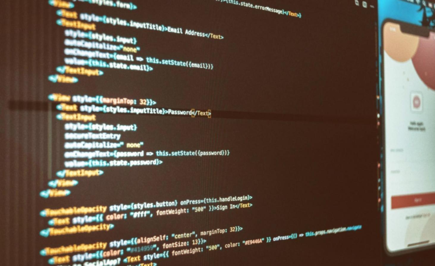 Team bei der Diskussion von UI-Design-Konzepten